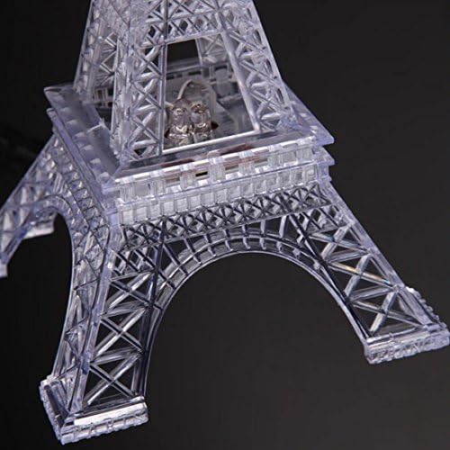 GARASANI 10" Colorful Eiffel Tower Lighting Desk Bedroom Decoration LED Lamp (10 Inch)