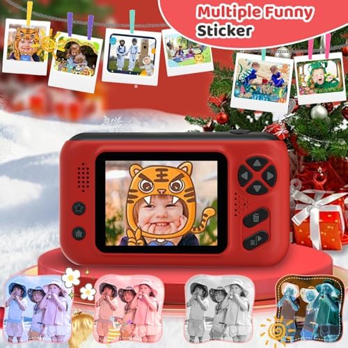 Makolle Camera for Kids, Portable Travel Camera for Childrens Age 3-8, Blue | Flip Up Lens, Drop Proof, With Tripod, Long Battery Life, SD Card Included, Birthday Gifts for Boys and Girls Age 3-12