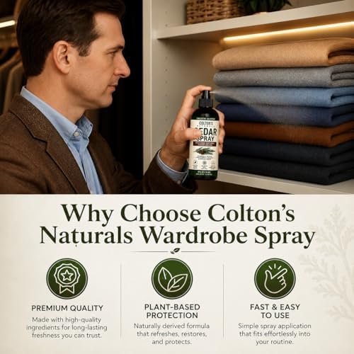 Colton's Naturals Cedar Spray – 4 ounce – With Lavender Extract – Non-Chemical Wood Protection – for Cedar Wood – Restores Scent 4oz
