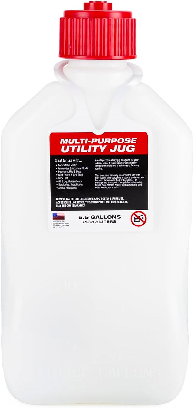 VP Racing 35221-CA, 5.5 Gallon Square Motorsport Jug Patriotic with 14" Standard Hose (2 Pack)