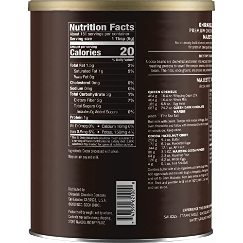 Ghirardelli Majestic Dutch Processed Cocoa Powder, 2 lb