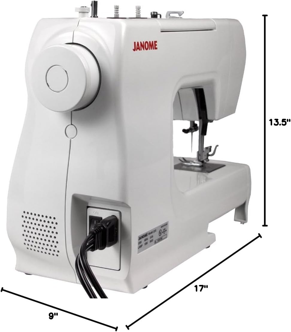 Janome 2212 Front-Loading Sewing Machine with 12 Built-In Stitches | 12 Built-In Stitches