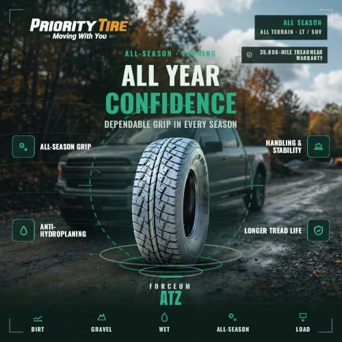 Forceum ATZ All-Terrain Off-Road Radial Tire-235/70R16 235/70/16 235/70-16 109S Load Range XL 4-Ply BSW Black Side Wall