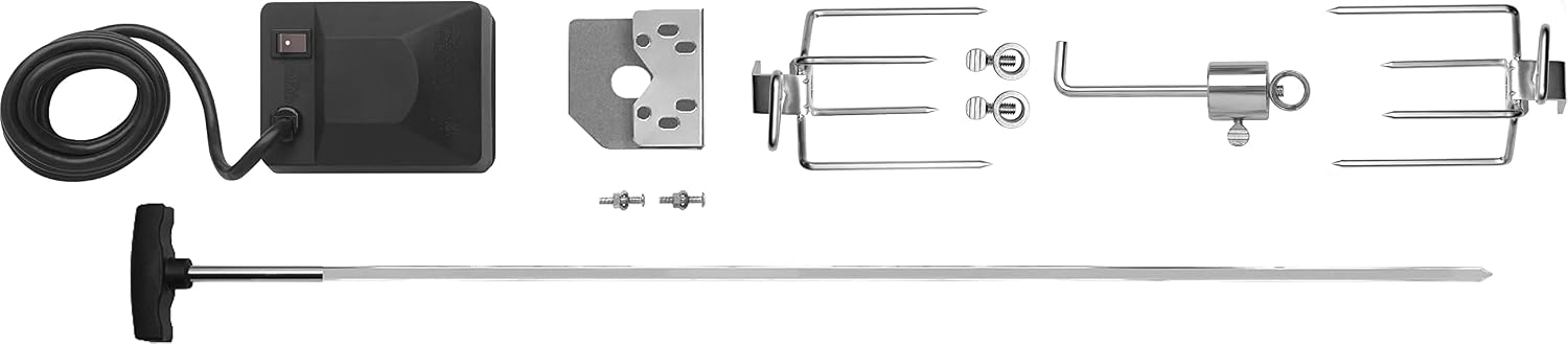 Napoleon Heavy Duty Rotisserie Kit for Large Grills - Fits Prestige PRO 500, P500, and LEX 485 Gas Grills, Fits Grill Heads Up To 31 Inches Wide