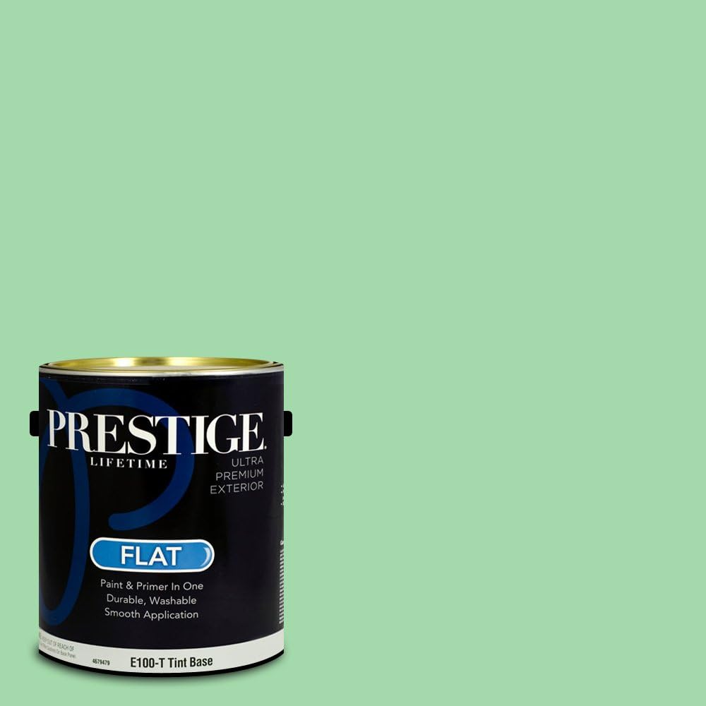 PRESTIGE Paints Exterior Paint and Primer In One, 1-Gallon, Semi-Gloss, Comparable Match of Sherwin Williams* Electric Lime*