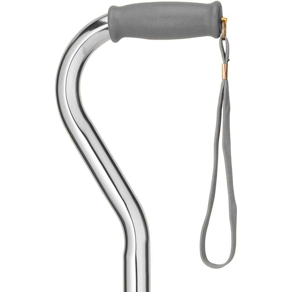 NOVA Heavy Duty Bariatric Walking Cane for Seniors, Men & Women – 500 lb Weight Capacity Offset Cane, Lightweight Adjustable Walking Stick with Soft Foam Grip, Wrist Strap & Non-Slip Tip