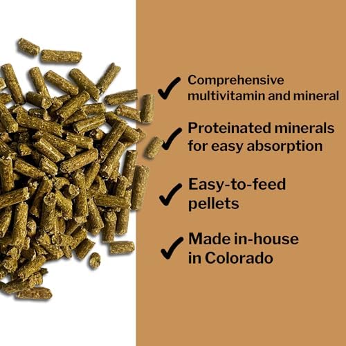 Daily Essentials Ration Balancer Supplement for Horses, 6 lb Bag – 48 Servings – Concentrated Complete Vitamin & Mineral Pellet