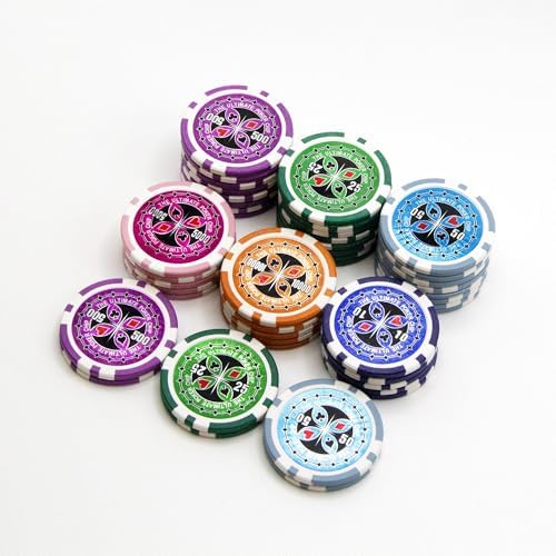 MRC 1000pcs Ultimate Laser Poker Chips Set with Acrylic Case Custom Build