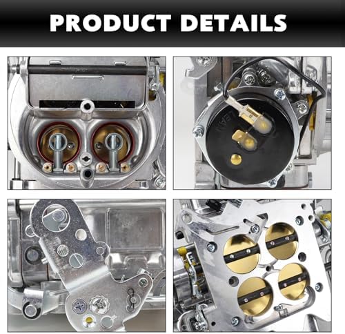 USTAR BR-67270 Carburetor Compatible with Holley Quick Fuel Brawler Carburetor 600 CFM 4 Barrel Square Bore Vacuum Secondaries with Electric Choke
