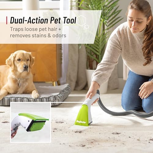 Rug Doctor Pet Portable Spot Cleaner, 2X Suction Power, Lightweight Pet Carpet Cleaner Machine, Pro-Grade Power Removes Stains & Odors from Rugs
