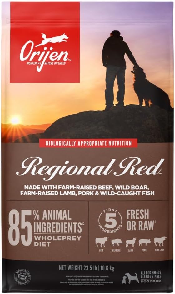 ORIJEN Grain Free WHOLEPREY Dry Dog Food Original Recipe 13lb. Bag | WHOLEPREY Ingredients, Grain Free, Made in the USA, Skin & Coat, Global Quality Ingredients