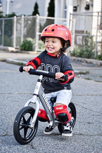 Strider 12 Pro, Aluminum Balance Bike for Kids Aged 1–5 Years, Silver | No-Pedal Pro Balance Bike, Ultralight Aluminum Frame, Adjustable Seat, Never-Flat Foam Rubber Tires, Easy Assembly