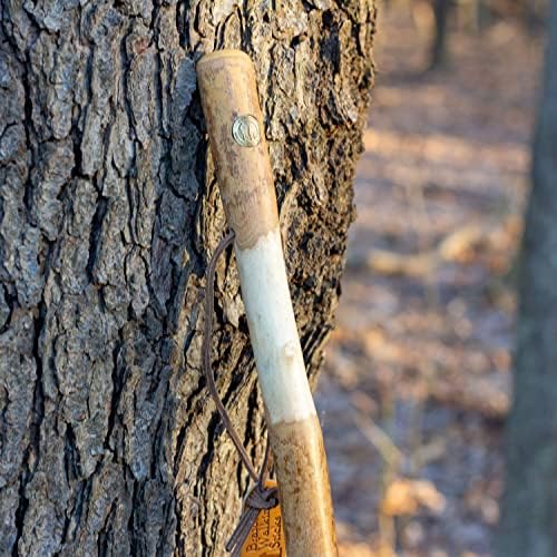 Brazos Rustic Wood Walking Stick, Maple, Traditional Style Handle, for Men & Women, Made in The USA, 55"