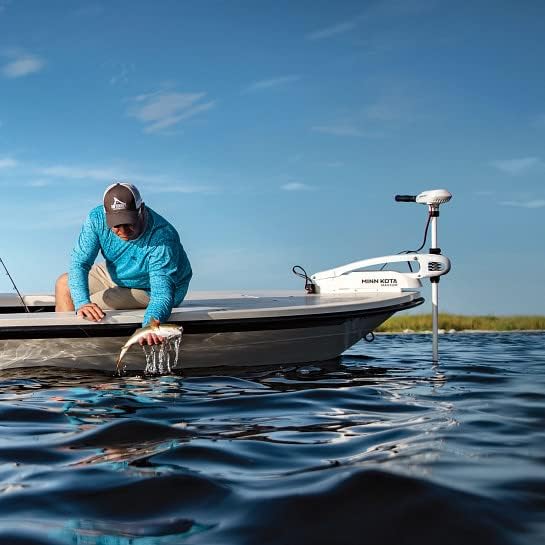 Minn Kota Riptide Maxxum Bow-Mount Electric Trolling Motor – 70 Lb. Thrust, 52 In. Shaft, Saltwater