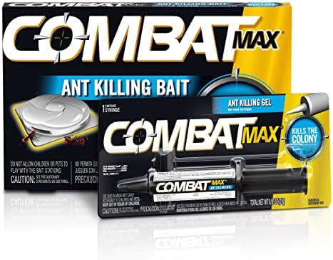 Combat Max, Indoor and Outdoor Ant Killing Gel, 27 Grams Max Ant Killing Bait Stations, Indoor and Outdoor Use, 6 Count