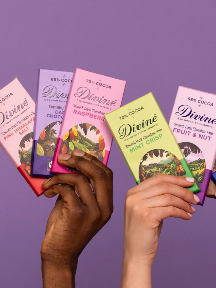 DIVINE CHOCOLATE Dark Chocolate 85%, 90 GR