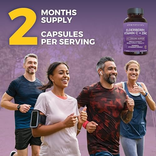 Viva Naturals Vitamin D3 5000 IU Softgels, 360 Count (125 mcg), Supports Bone & Immune Health, High Potency Vitamin D