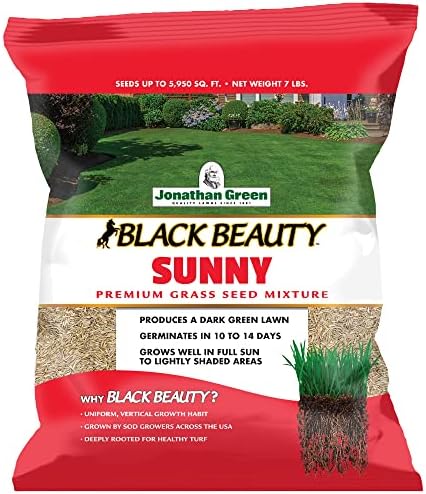 Jonathan Green (10895) Black Beauty Sunny Grass Seed - Cool Season Lawn Seed (1 lb)