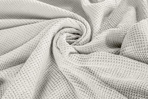 Crover All Season Waffle Premium Thermal Blanket Queen Size 90"x90" Durable Soft Cozy Breathable Weave Design 100% Cotton, Orchid Pink