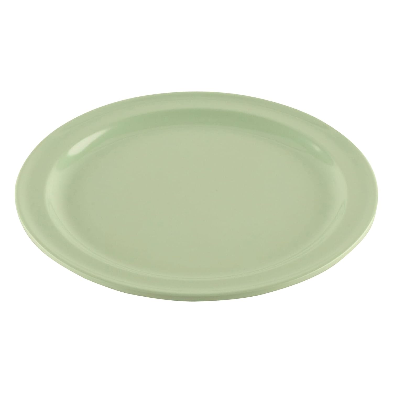 GET 9" Green Supermel Round Dinner Melamine Plate (Set of 12) | Dishwasher safe, Shatterproof, Restaurant service, Great for Entrees, Salads