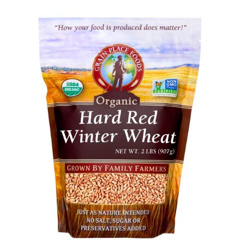 Grain Place Foods | Non-GMO Organic Hard Red Winter Wheat | 2 lb Bag