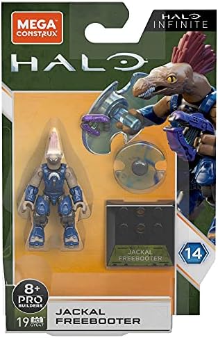 Mega Halo Heroes Construx Pro Builders Series 14 Jackal Freebooter Figure GVP47