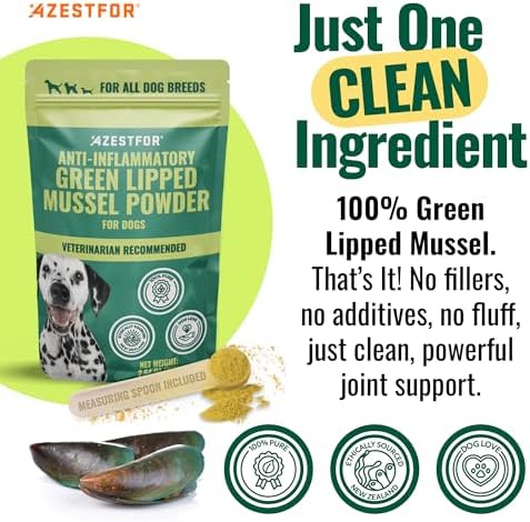 Anti-Inflammatory Green Lipped Mussel for Dogs Powder