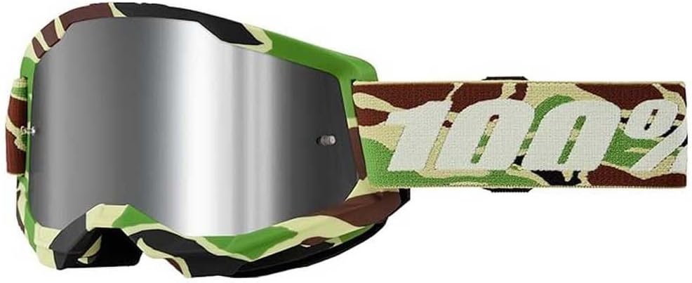 100% STRATA 2 Goggles - Sports Goggles for Motocross & Mountain Biking - Eyewear for Bike Riders - Motocross Eyewear for Men