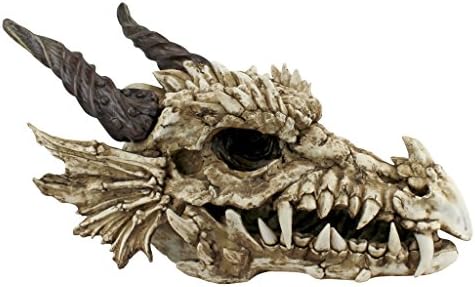 Design Toscano The Dragon of Falkenberg Castle Moat Lawn Garden Statue, 28 Inch Long, 14 Inch Tall, Cast Stone Resin, Gray Stone Finish