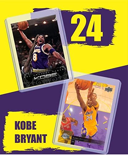 Kobe Bryant (5) Assorted Basketball Cards Bundle - Los Angeles Lakers Trading Cards - MVP # 24