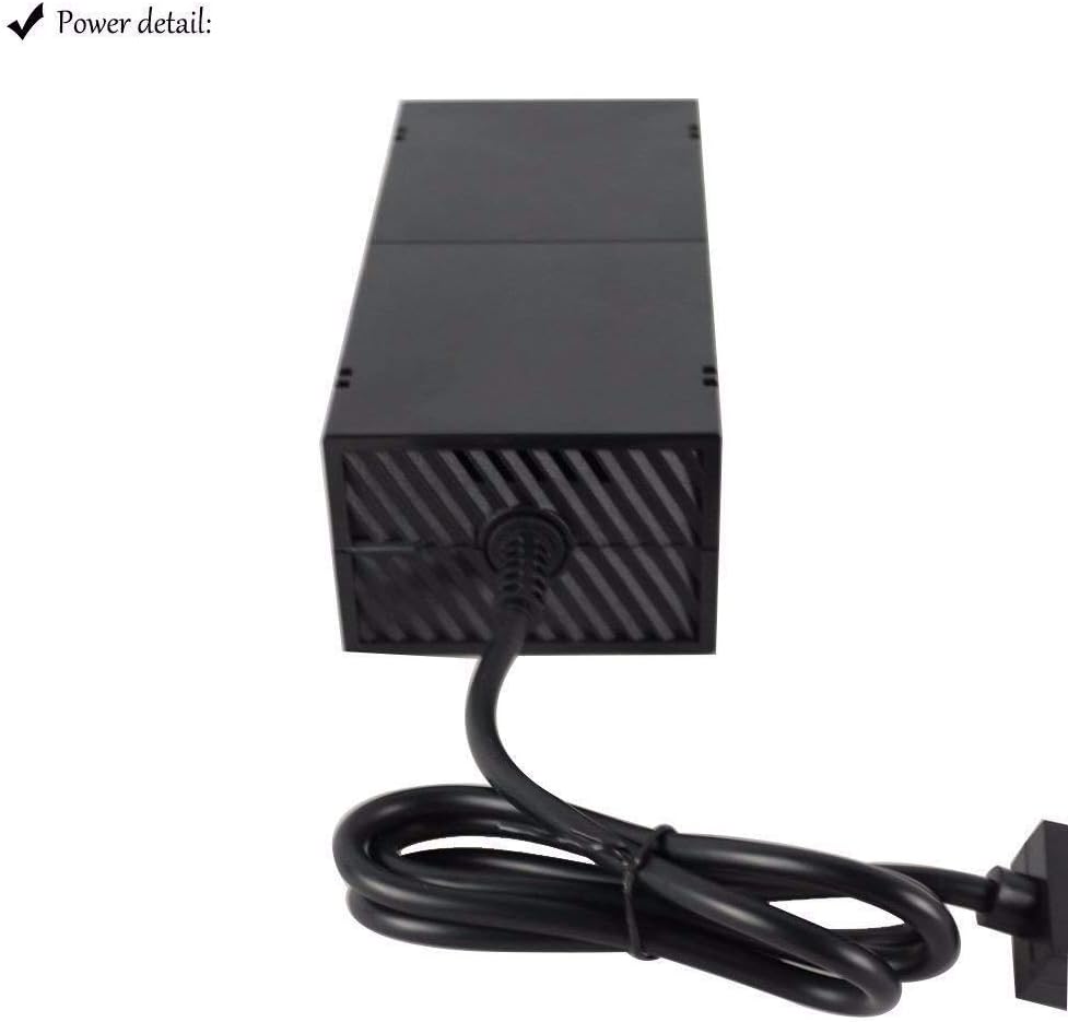 AC Adapter Charger Power Supply Cord Cable for Microsoft Xbox One Console Brick (Renewed)