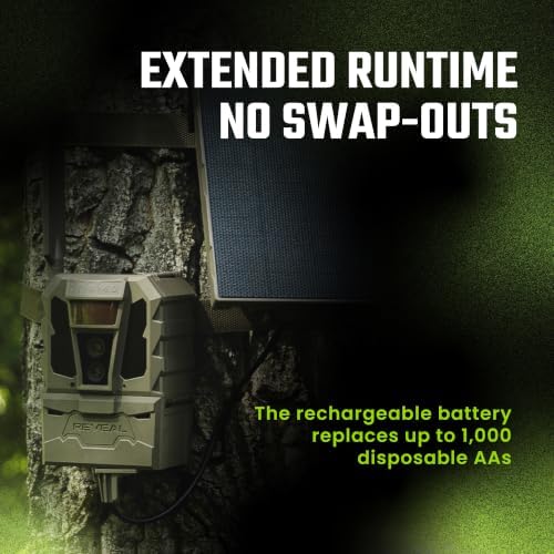 Tactacam Reveal R5 Power Bundle, FlexPack R5 + Solar Panel R5 | Self-sustaining charging system, Advanced Insights, 30% fast charge, built-in 5