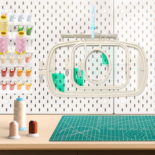 Sew Tech 3pcs Embroidery Hoops for Brother, 1x2.5 4x4 4x6.75in Frame Set