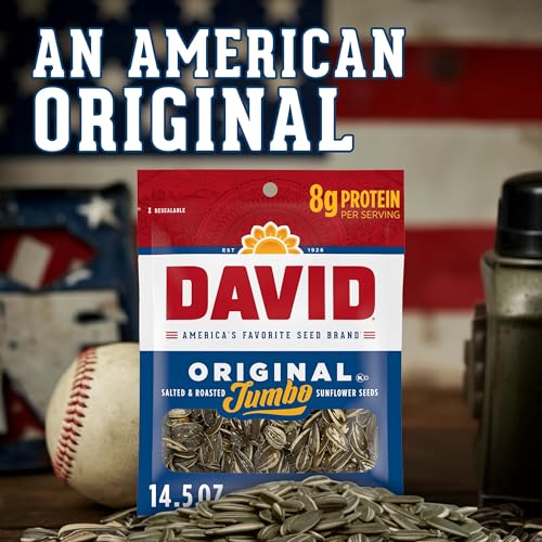 DAVID Jumbo Sunflower Seeds, Original Flavor, 5.25 oz.