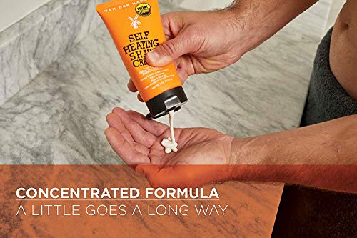 Van Der Hagen Self-Heating Shave Cream - Burst of Warmth Opens Pores and Softens Stubble, 6 oz