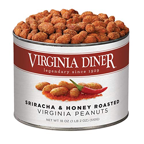Virginia Diner - Gourmet Natural Extra Large Butter Toasted Virginia Peanuts, 18 Ounce Tin
