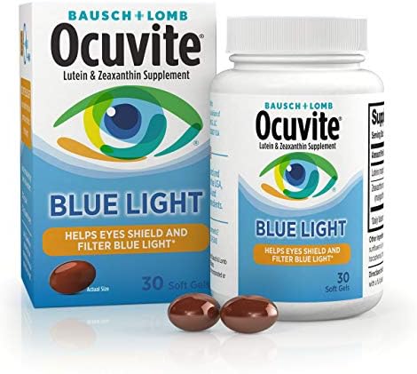 Ocuvite Blue Light Eye Vitamins Lutein & Zeaxanthin Supplement, 30 Softgels