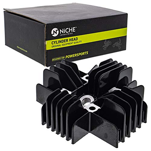 NICHE 80cc Piston Cylinder Head Top End Kit for Yamaha 21W-11111-00-00 | For Yamaha, Fits 1983-2006 PW80, 1986-1990 BW80 Motorcycles