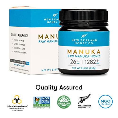 Raw Manuka Honey UMF 26+ MGO 1282+, UMF Certified, 3rd Party Tested, 8.8oz