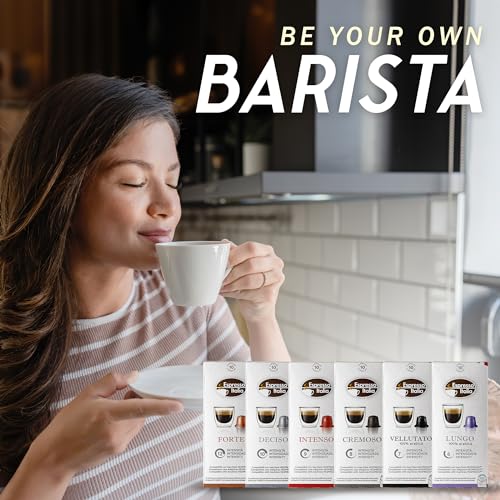 Espresso Italia 100 Variety Pack Pods compatible with Nespresso Original Line Machines