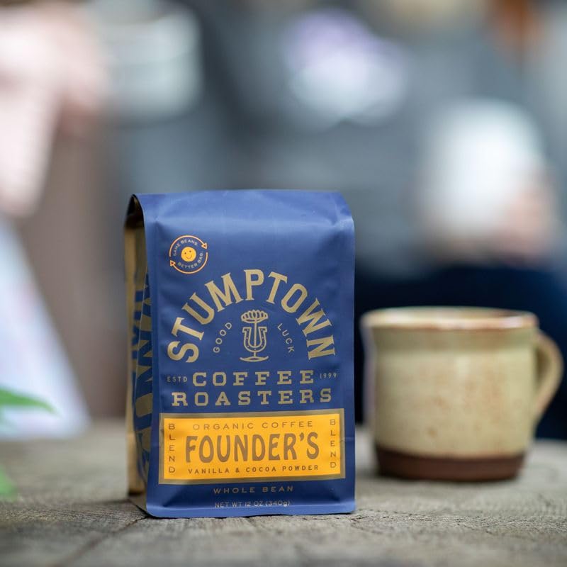 Stumptown Coffee Roasters, Dark Roast Organic Whole Bean Coffee, 100% Arabica Coffee - French Roast 12 Ounce Bag with Flavor Notes of Clove and Bittersweet Chocolate