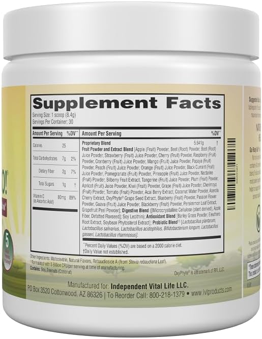 IVL - GO Ruby GO! Red Superfood Powder Juice | 42 Antioxidants Probiotics