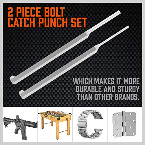 Premium 7-Piece Roll Pin Starter Punch and Bolt Catch Install Punch Set - 1/16, 5/64, 3/32, 1/8-inch