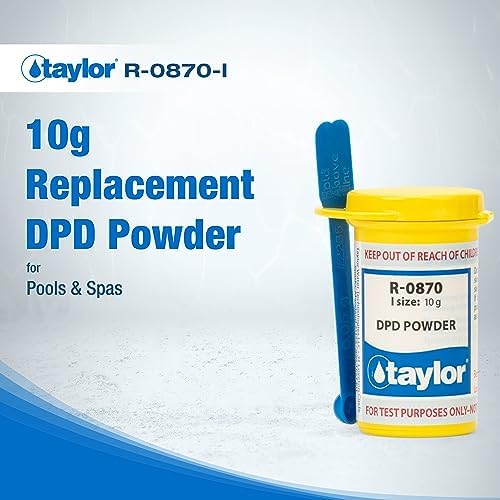 Taylor Technologies R-0870-I DPD Powder for Swimming Pool, 10gm, White