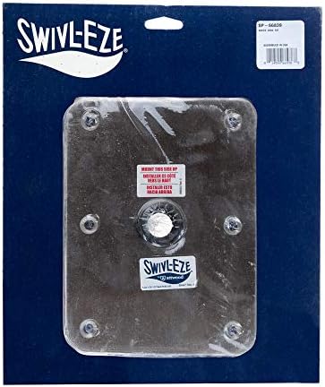 Swivl-Eze attwood SP-67739 Swivl-Eze Lock'N-Pin Stainless Steel 7-Inch x 7-Inch Non Threaded Boat Seat Pedestal Base | Non-threaded for 3/4 in pin socket, needs 2-3/4 in mounting hole, satin finish, exceeds ABYC standards, Type B rating