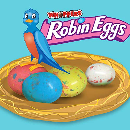 RiverFinn Whopper Mini Easter Robin Eggs - FUN SIZE - (2 Lbs.) Malted Milk Candy in a Crunchy Shell. Great for Easter Baskets, Gifts, Parties