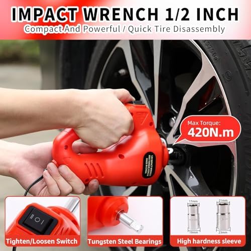 ROGTZ Electric Car Jack Hydraulic Kit 5T Impact Wrench Tire Inflator Pump