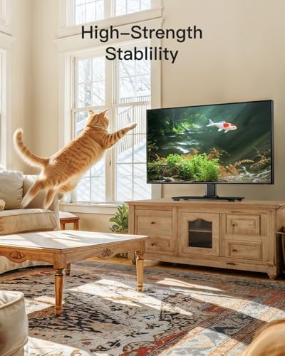 PERLESMITH Universal TV Stand Legs for 32-70 inch TVs up to 99 lbs, Height Adjustable Tabletop Television Stand Mount, Universal TV Base for Livingroom & Bedroom, VESA 400x400mm PSTVS04-N2