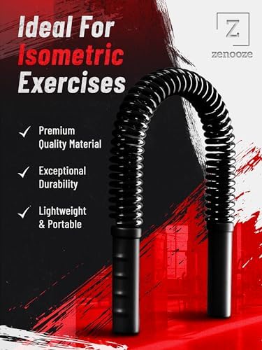 Zenooze's Power Twister Flex Bar, The Ultimate Upper Body Exercise Equipment for Strengthening Your Chest Workout, Shoulders, Biceps, Arms