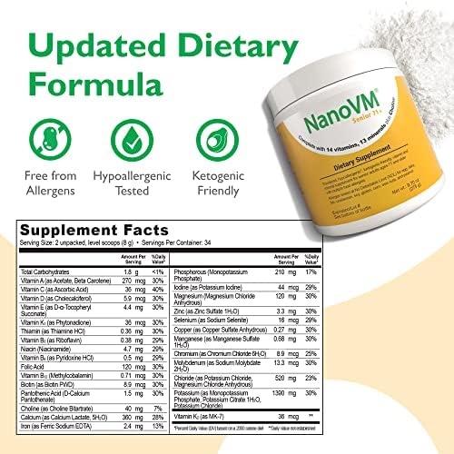 1-3 Years, Allergen-Free Multivitamin for Kids, Unflavored Dietary Supplement, Powdered Supplement with 14 Vitamins & 13 Minerals, Low-Carbohydrate Toddler Vitamins, 275g - Solace Nutrition